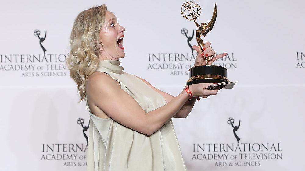 Die deutsche Schauspielerin Anna Schudt durfte sich über einen Emmy freuen