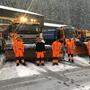 Das Team der Autobahnmeisterei Unterwald rüstet sich für den am Donnerstag prognostizierten Wintereinbruch