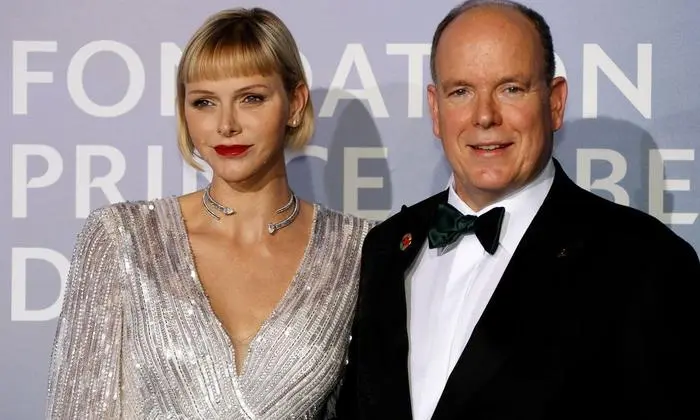 Prinz Albert von Monaco und seine Frau Charlene 