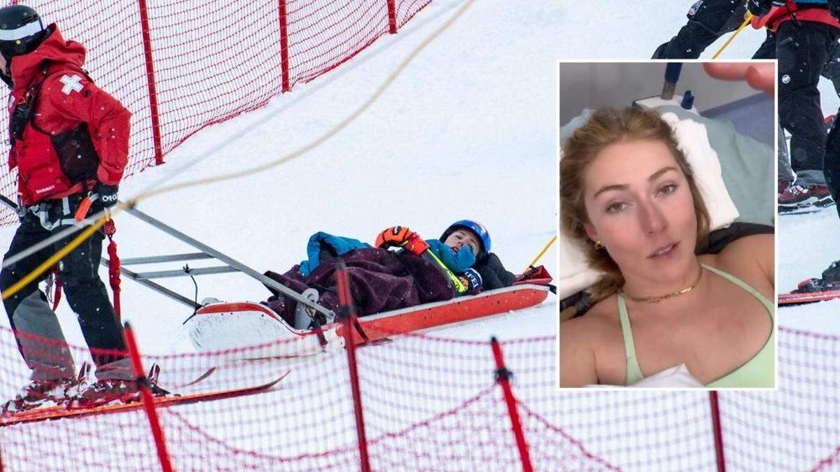 Mikaela Shiffrin stürzte beim Riesentorlauf in Killington schwer.