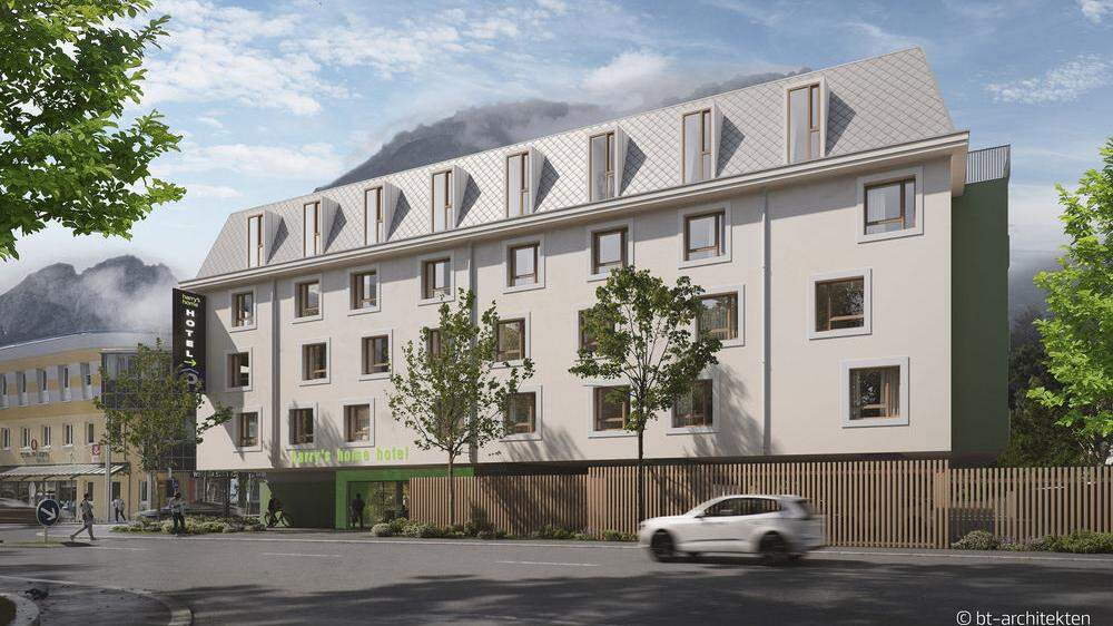 So wird das neue Hotel an der Tiroler Straße in Lienz aussehen