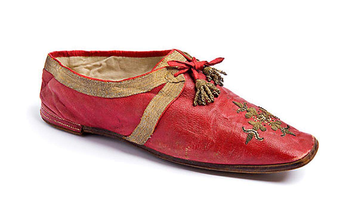 Der Schuh des Papstes befindet sich heute im Besitz des Steiermärkischen Landesarchivs