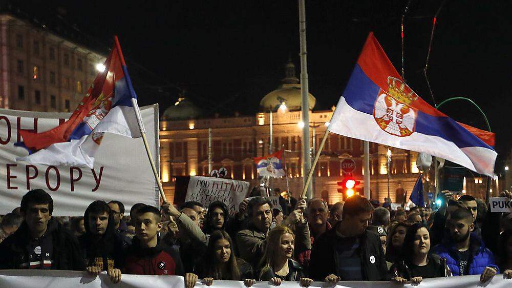 Protest in Belgrad
