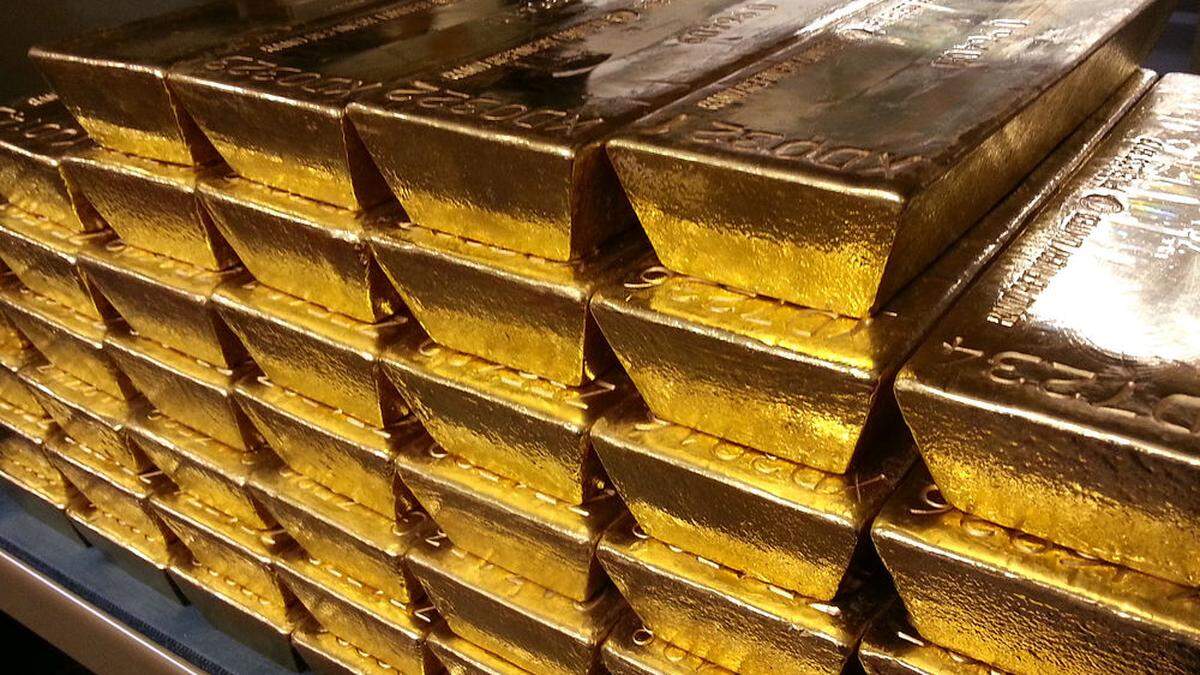 Die tatsächlichen Gold- und Silberbestände waren wesentlich weniger wert als angegeben (Sujet)