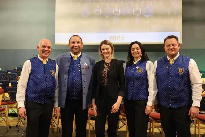 von links: Manfred Stückler, Otmar Lichtenegger, Marion Schmid, Daniela Sattler und Hubert Tripolt jun.