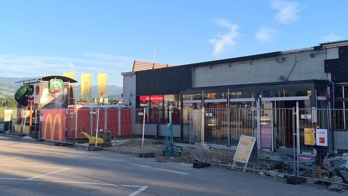 Die Baustelle beim McDonald‘s