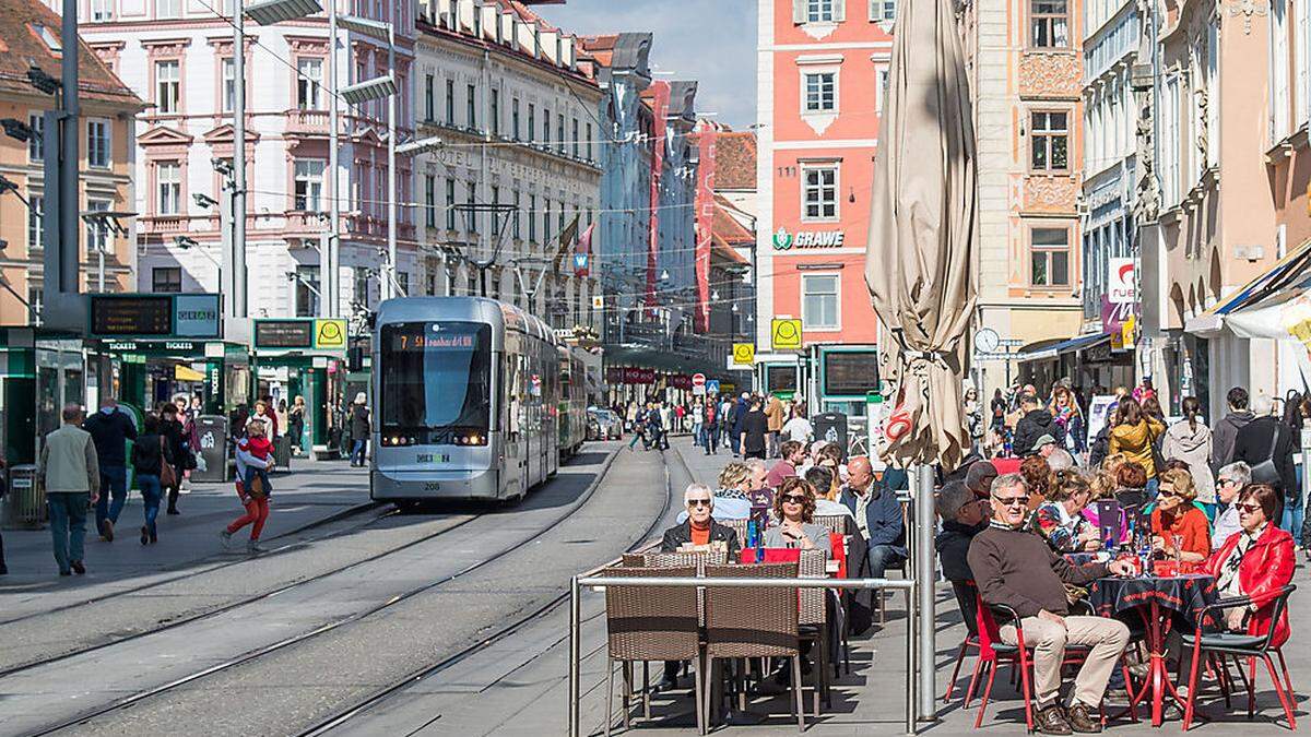 Die Gastgärten dürfen in Graz auch über den Winter stehen bleiben - und das weiter ohne Gebühren