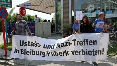 Kundgebung gegen Ustascha-Treffen