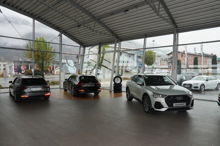 Der Audi-Hangar.