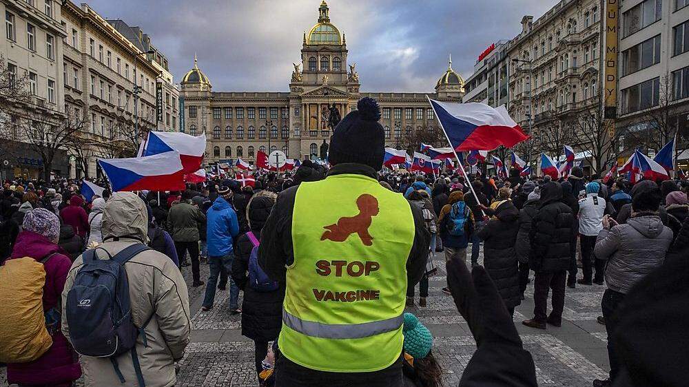 In Tschechien kam es zuvor immer wieder zu Protesten 