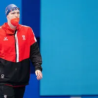 Felix Auböck schwamm über 400 Meter Kraul knapp an einer Medaille vorbei