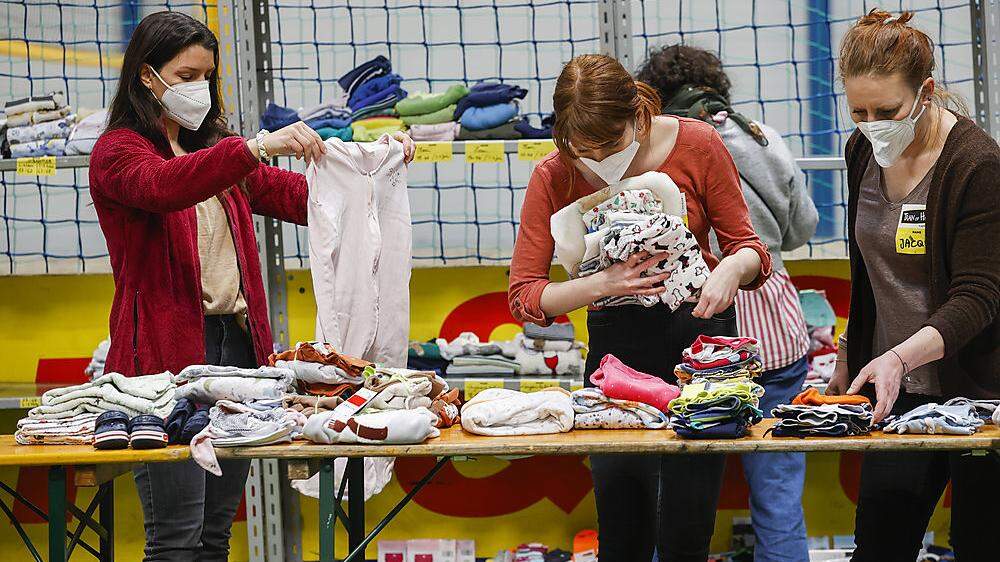 Einblick in ein Wiener Ankunftszentrum für Flüchtlinge