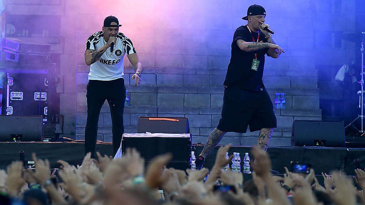 Ein Phänomen: RAF Camora (links) und Bonez MC, hier beim letzten Frequency