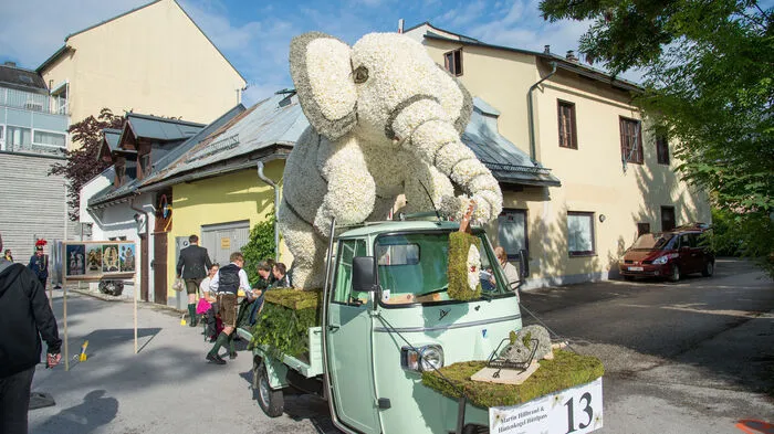 Der Wettergott meint es gut mit den Ausseern: Bei strahlendem Sonnenschein konnte der Stadtkorso gestartet werden.