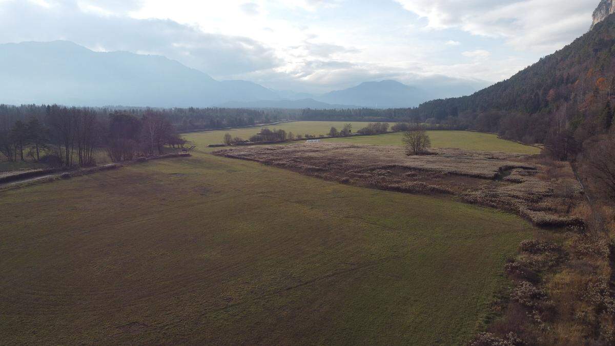 Auf diesem Grundstück nahe dem Dobratsch soll gebaut werden