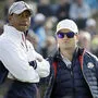 Tiger Woods mit Zach Johnson