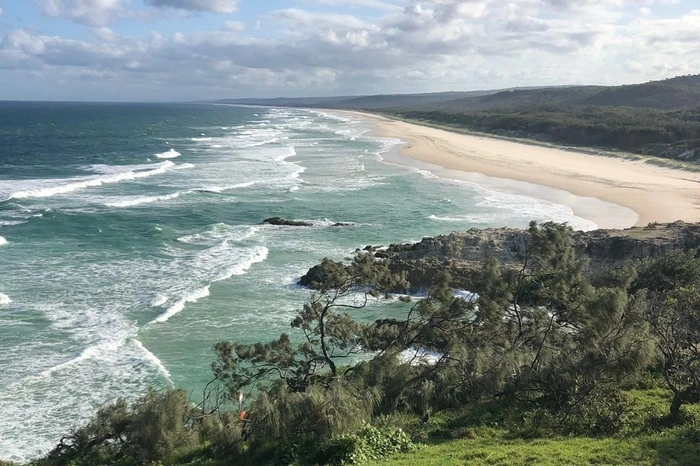 Der Strand in der Nähe von Brisbane.