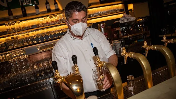 Die ersten Biere wurden wieder gezapft.
