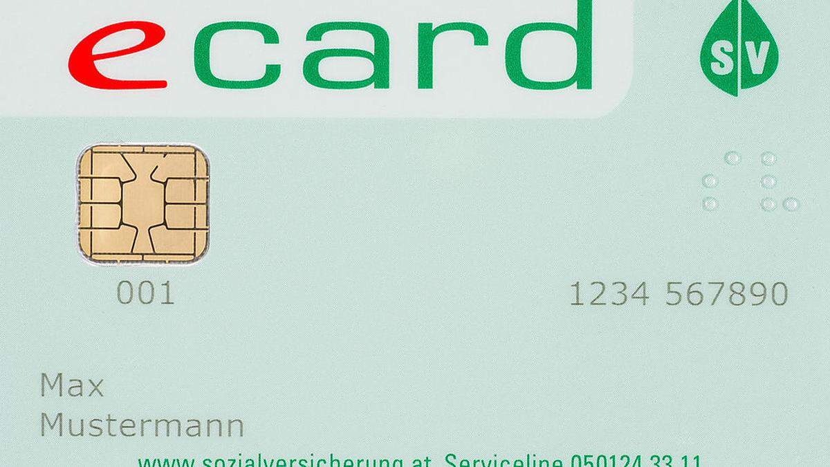 Die e-card: Derzeit noch ohne Foto