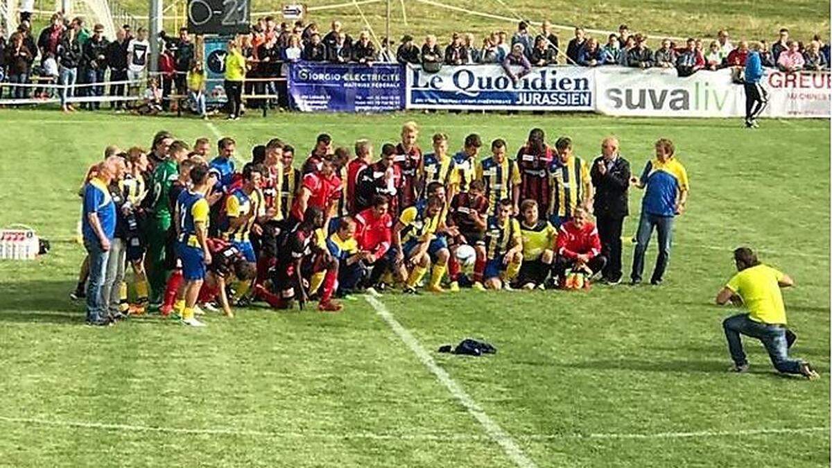 Das Team aus Neuchatel jubelte über ein 21:0