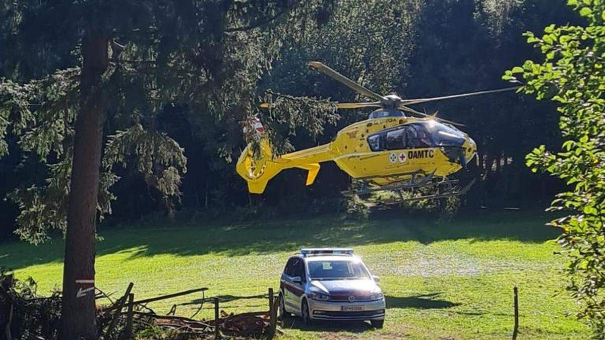 Bei einem Forstunfall in Köflach musste sogar der Rettungshubschrauber eingesetzt werden