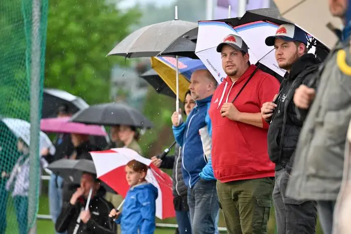 Besucher Alpenarena, ASKÖ Ballhockey Villach vs. VAS Ballhockey, ASKÖ Ballhockey Villach vs. VAS Ballhockey am 08.05.2024 in Villach (Sportplatz Landskron), Austria, (Photo by Bernd Stefan)