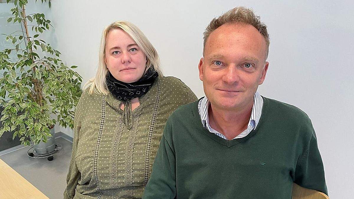 Melanie Mühlthaler und Jörg Neumann, Geschäftsführer der Lebenshilfe Region Judenburg