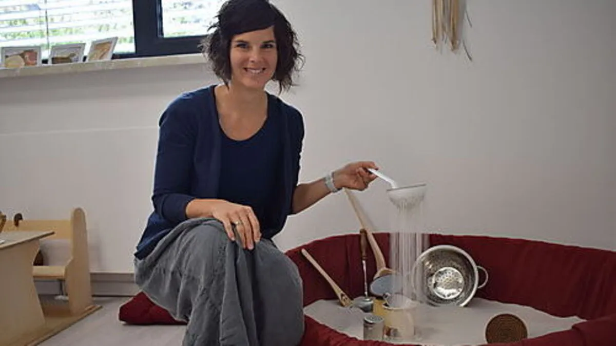 Franziska Ebner-Ptok in ihrem "SandSpielRaum" in Feldkirchen