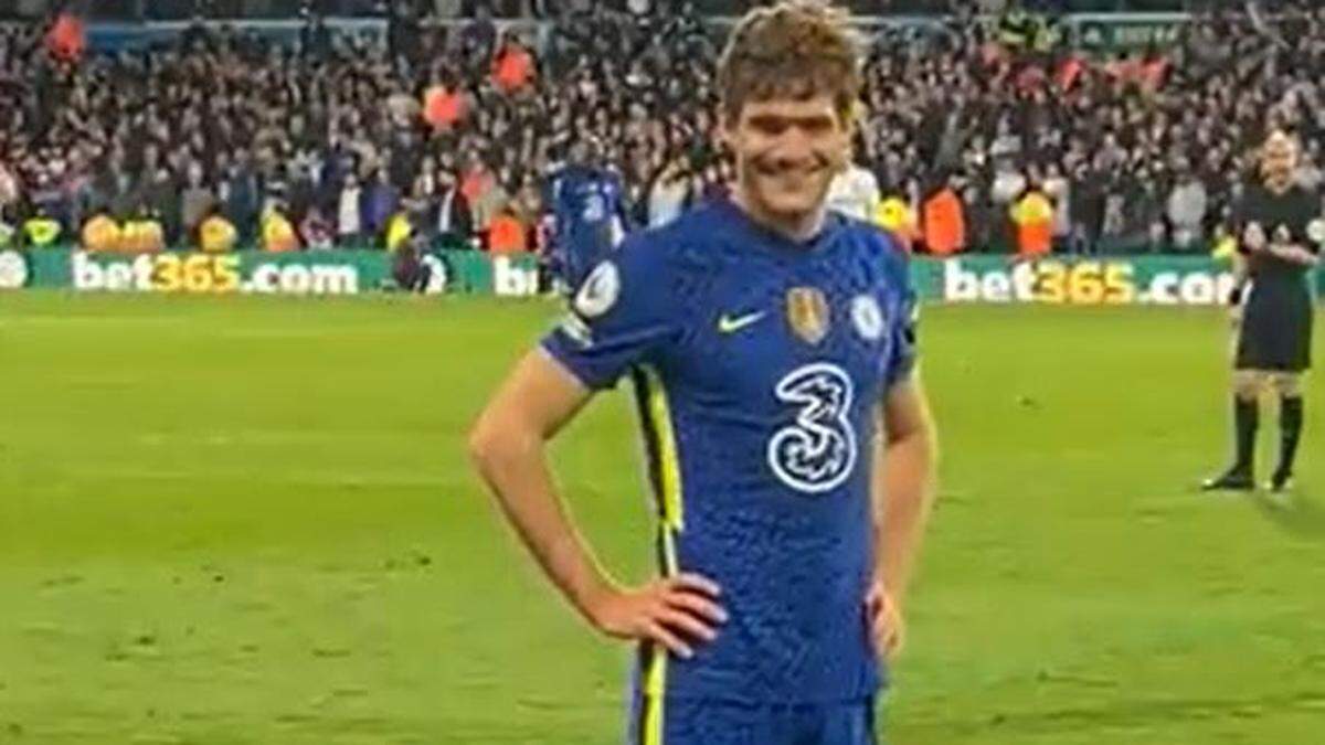 Marcos Alonso war die Aktion der Leeds-Fans ziemlich gleichgültig.