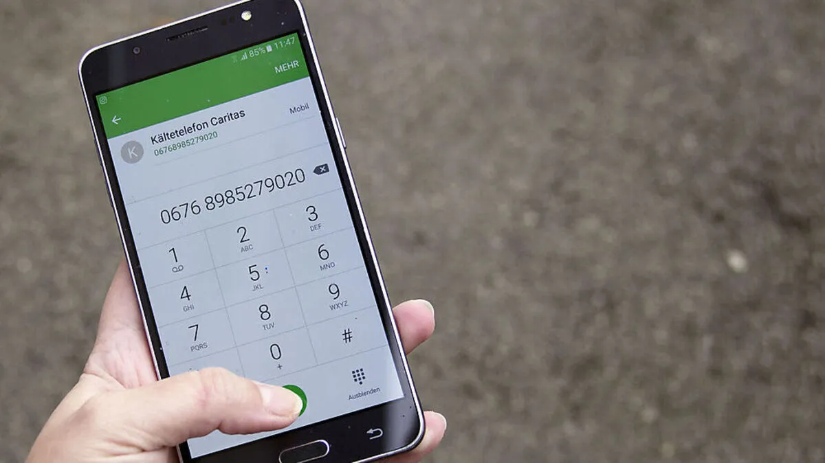 Am 1. Dezember geht das Kältetelefon der Caritas in Kärnten in Betrieb