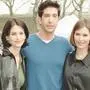 Courteney Cox, David Schwimmer and Helen Baxendale beim Dreh in London