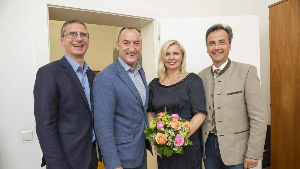 Unter Ex-Bürgermeister Siegfried Nagl (ÖVP) und Ex-Vize Mario Eustacchio (FPÖ) wurde Verena Ennemoser Leiterin des Präsidialamts und Stellvertreterin von Magistratsdirekor Martin Haidvogl (links)