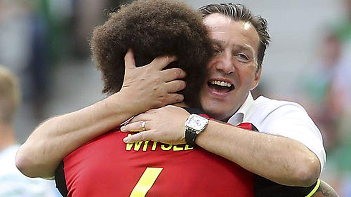 Wilmots freut sich mit Witsel