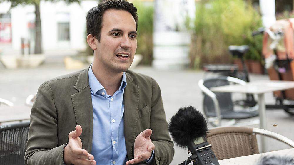 Neos-Spitzenkandidat Christoph Wiederkehr