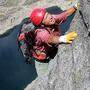 Der Sportler im „Bella Vista“-Klettersteig