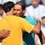 Rafael Nadal (rechts) musste Nuno Borges gratulieren 