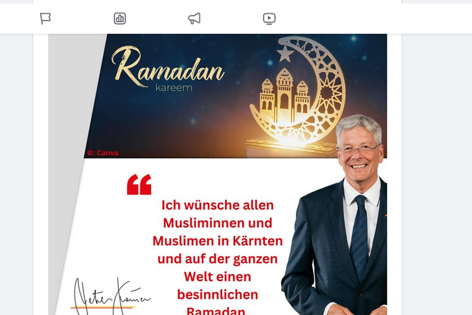 Heftige Reaktionen: Nach Ramadan-Posting: Shitstorm trifft Kärntner Landeshauptmann 