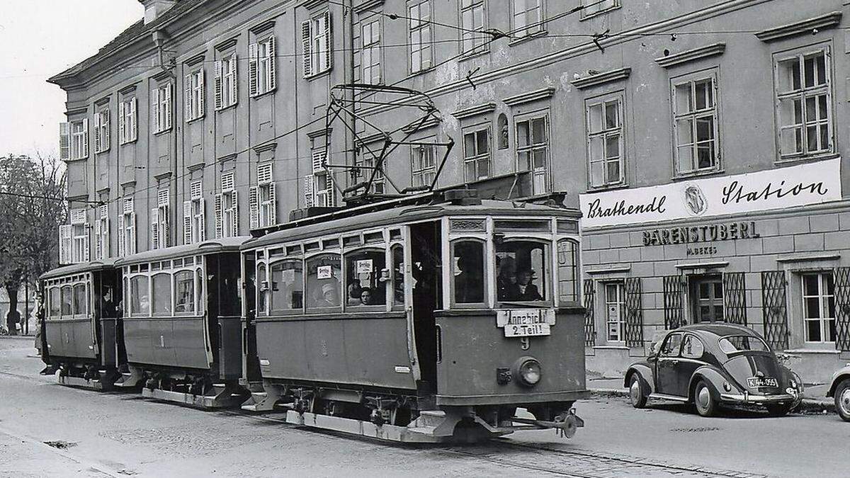 So wie einst wird die Tram eine kurze Strecke fahren.