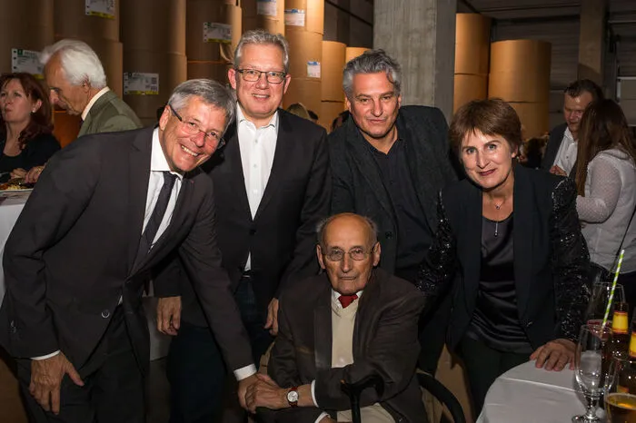 Peter Kaiser, Thomas Spann, Hubert Patterer und Antonia Gössinger (von links) und Heinz Stritzl
