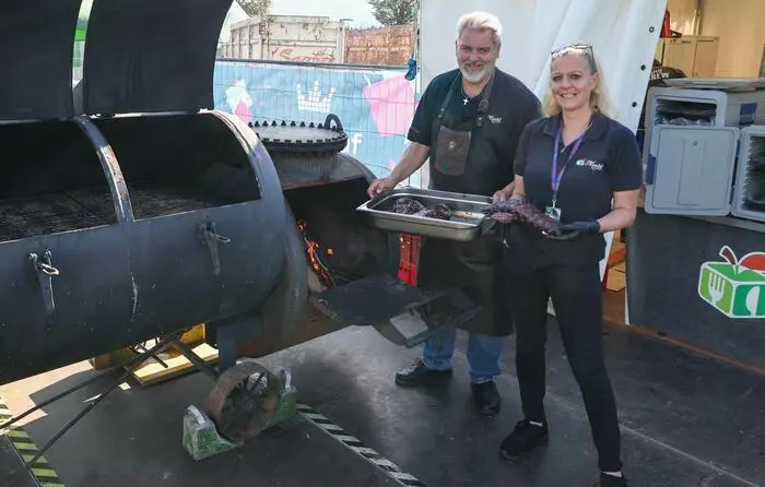 Gastronom Peter Dietrich mit Partnerin Silke Zopper