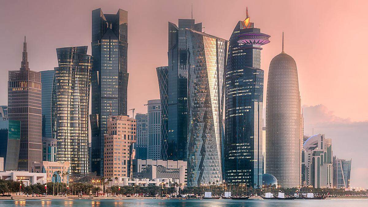 Die Skyline in Doha