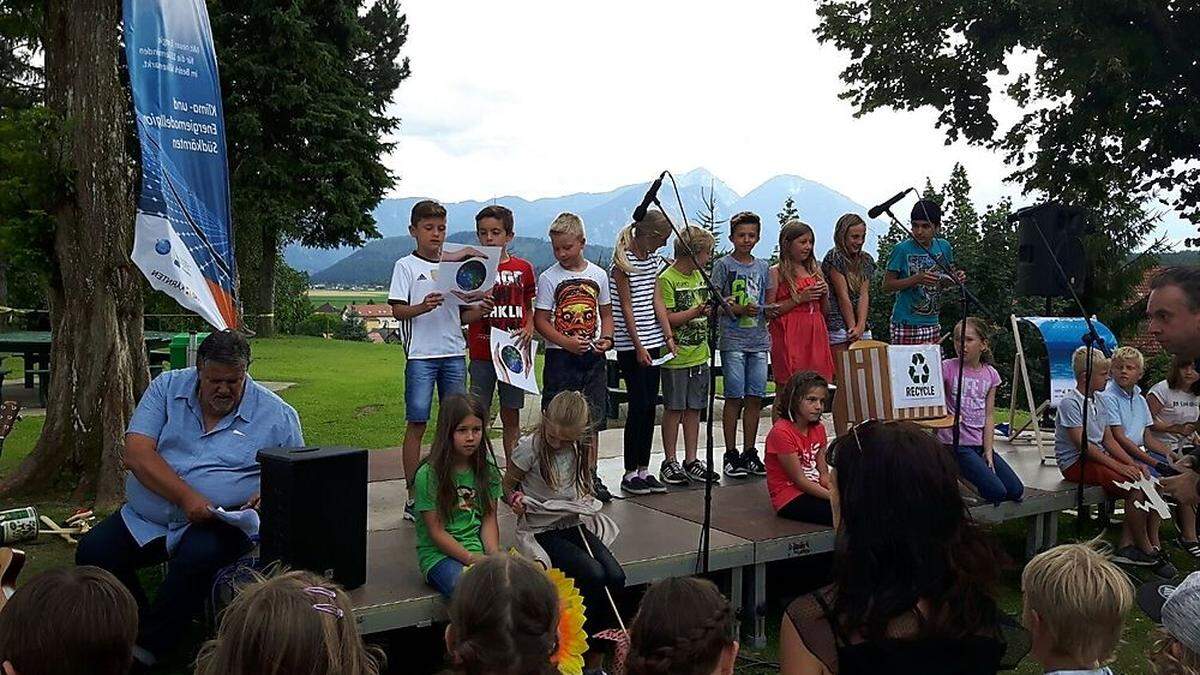 Die Ergebnisse des Projektes &quot;Klima+Schule&quot; wurden in Eberndorf bei einem Abschlussfest eingeladen