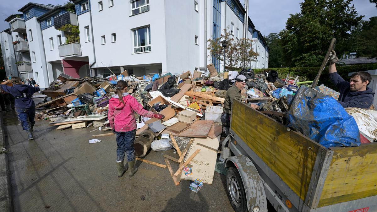 Die Aufräumarbeiten in Niederösterreich laufen