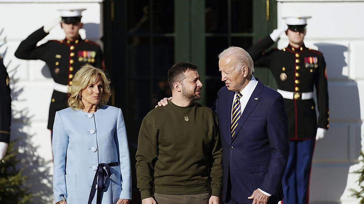 US-Präsident Joe Biden bei Wolodymyr Selenskyj
