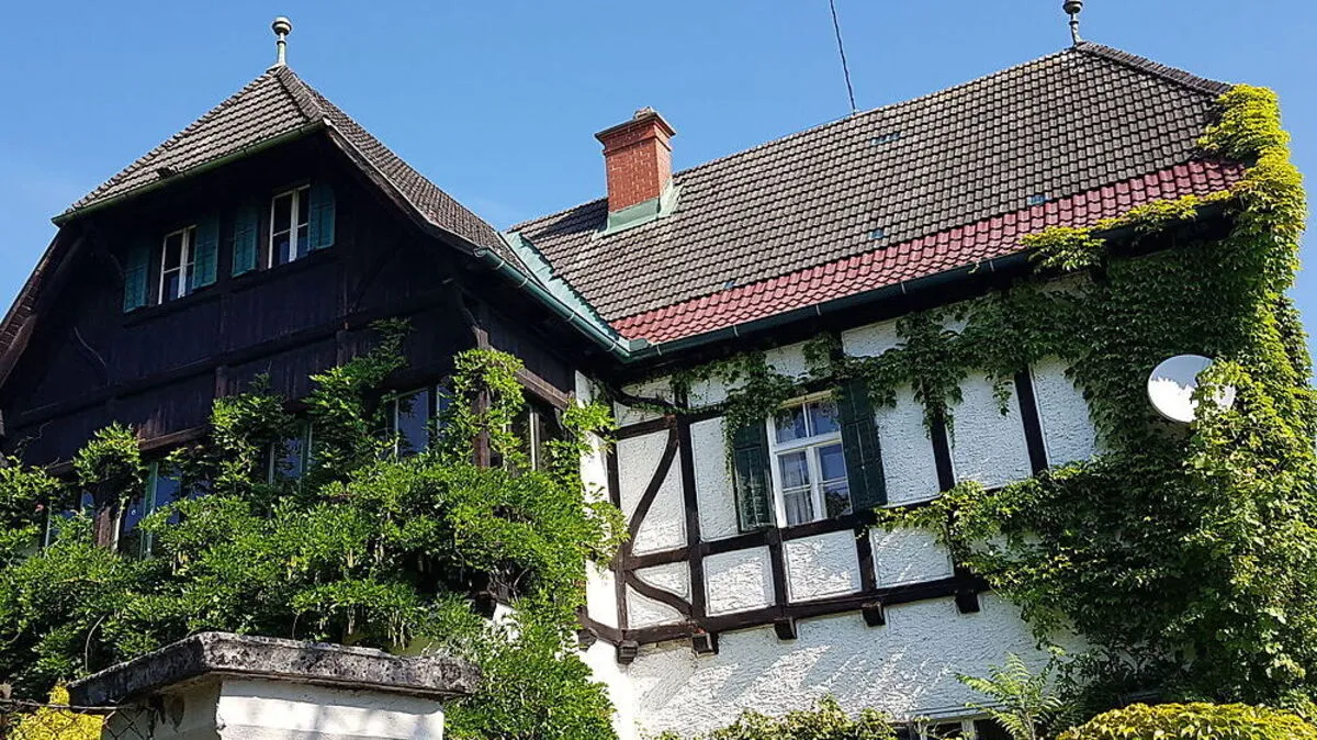 Entlang des Gritzenwegs befinden sich mehrere historische Villen