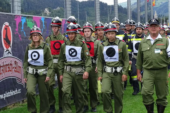 Die Feuerwehrjugend ist zahlreich nach Murau gekommen.