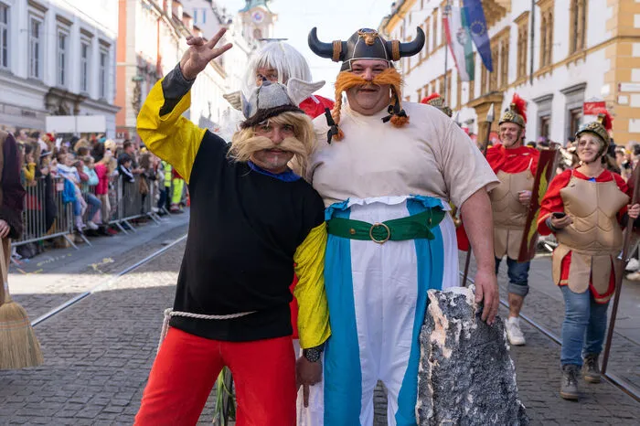 Platz 1 ging an Asterix und Obelix zu Gast in Grätz