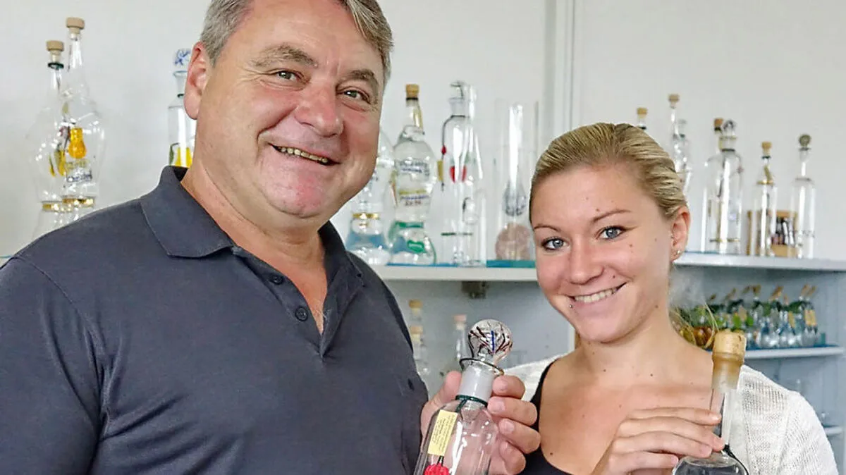 Karl Wilfinger und Tochter Christina arbeiten in Puch