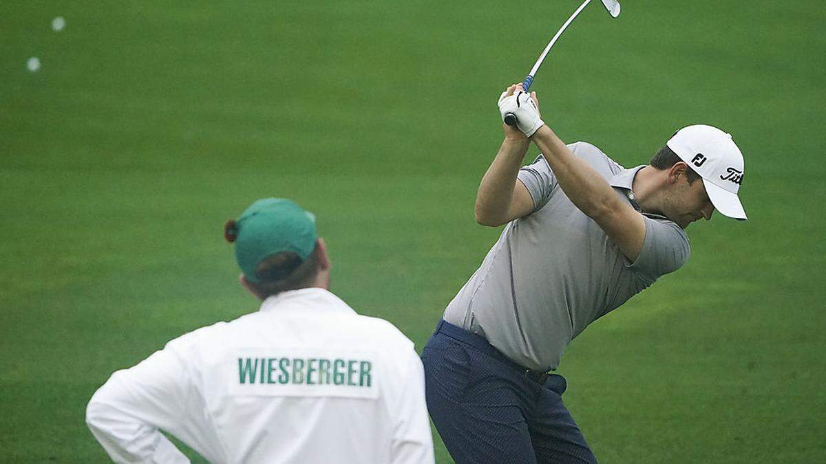 Bernd Wiesberger mit seinem Caddie