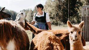 Nicole Reichenhauser hat sich in den Blick der Lamas verliebt | Nicole Reichenhauser hat sich in den Blick der Lamas verliebt